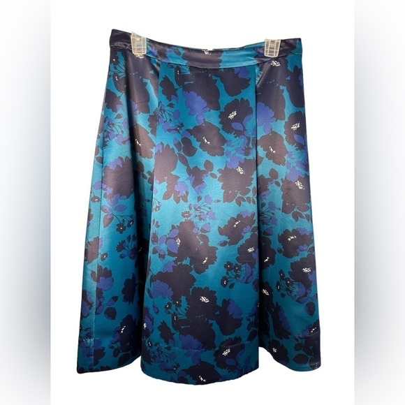 Draper James Blue Floral A-line Skirt Women’s Size 8 - Picture 1 of 10